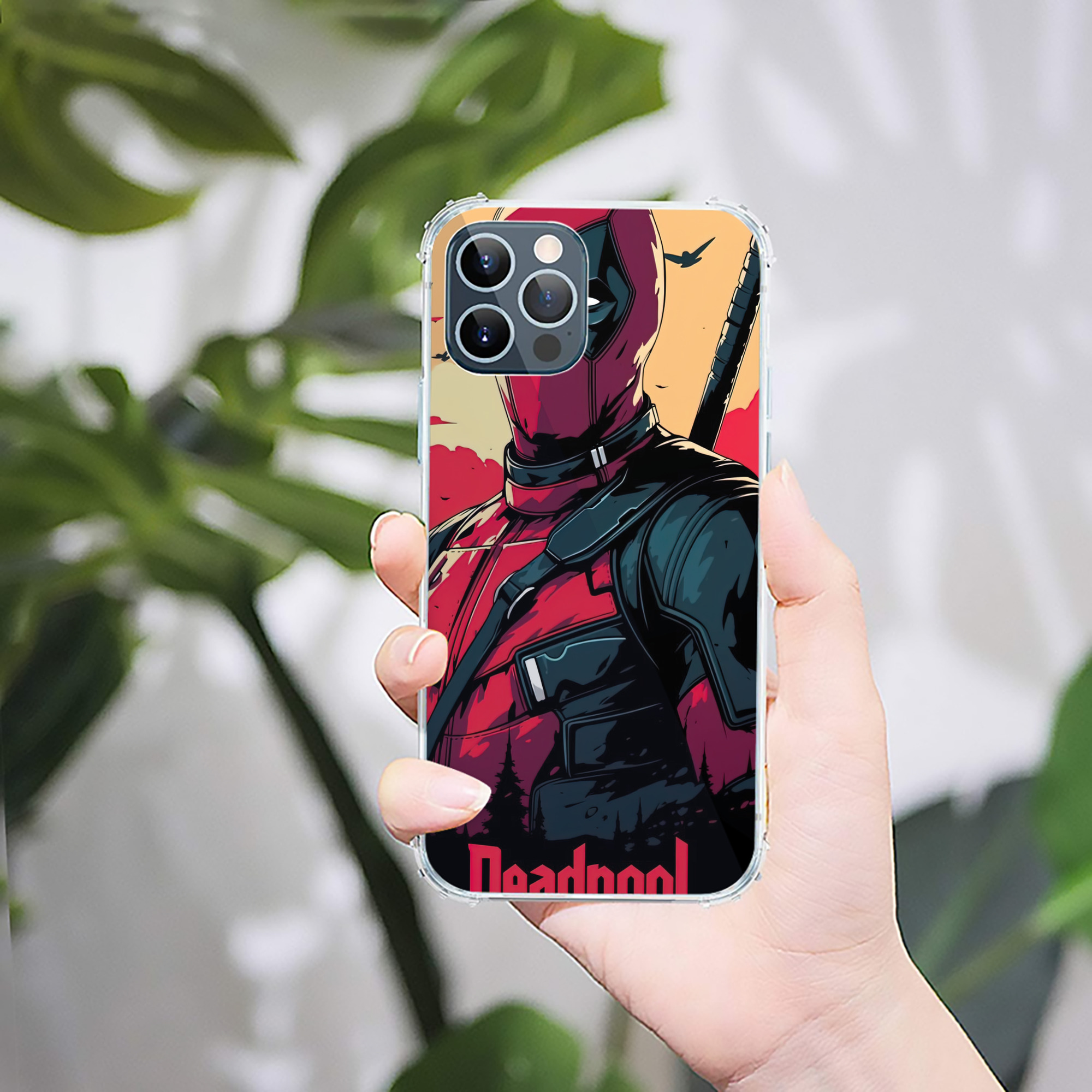 （画像用） Deadpool デッドプール 【iPhone 12シリーズ対応】透明スマホケース（クリアソフトケース）
